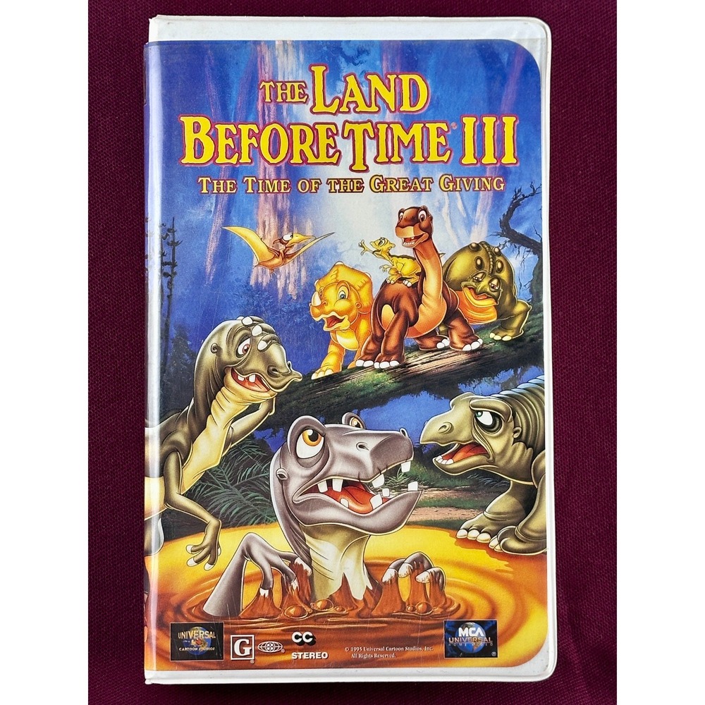 The Land Before Time III The‎ Time of the Great Giving VHS Movie 1995 MCA